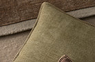 The Blanket stitch ブランケットステッチ クッションカバー (Moss) 50×50cm - HOUSE OF JAPAN Shop