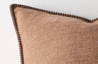 The Blanket stitch ブランケットステッチ クッションカバー (Rust) 50×50cm - HOUSE OF JAPAN Shop