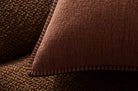 The Blanket stitch ブランケットステッチ クッションカバー (Rust) 50×50cm - HOUSE OF JAPAN Shop