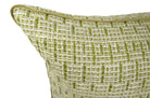 The Brochier Gru ブロシエ グル ベルベットパイピング ジャガードクッション(Aloe）45×30cm フェザー中材付 - HOUSE OF JAPAN Shop