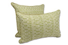 The Brochier Gru ブロシエ グル ベルベットパイピング ジャガードクッション(Aloe）45×30cm フェザー中材付 - HOUSE OF JAPAN Shop