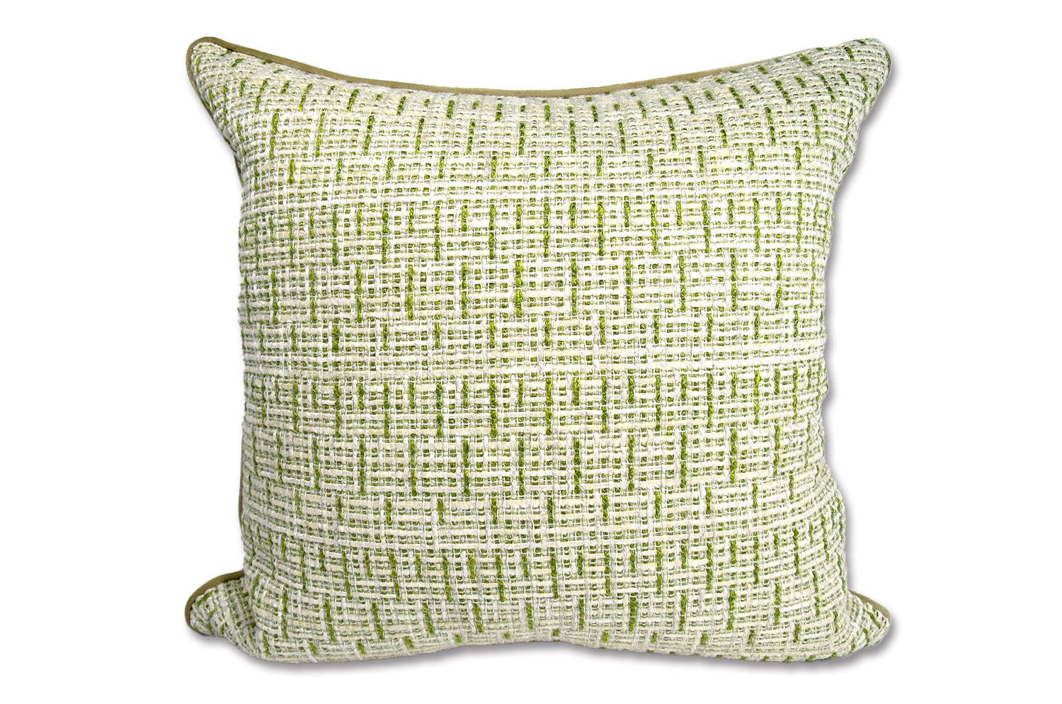 The Brochier Gru ブロシエ グル ベルベットパイピング ジャガードクッションカバー(Aloe）45×45cm - HOUSE OF JAPAN Shop