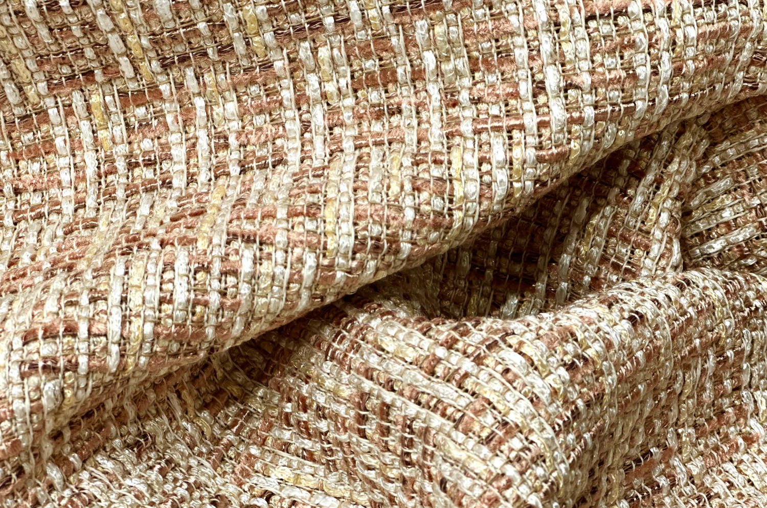 The Brochier Gru ブロシエ グル ベルベットパイピング ジャガードクッション(Blush）45×30cm フェザー中材付 - HOUSE OF JAPAN Shop