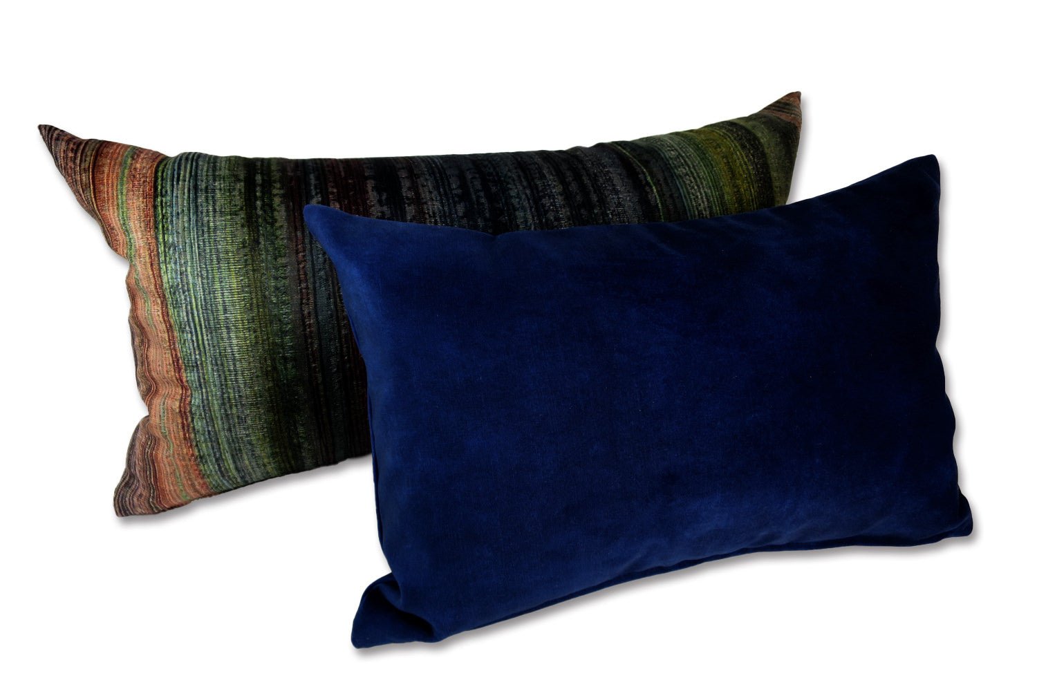 The CASAMANCE カサマンス ニット・ベルベット クッション(ネイビー) 45×30cm 中材付 - HOUSE OF JAPAN Shop