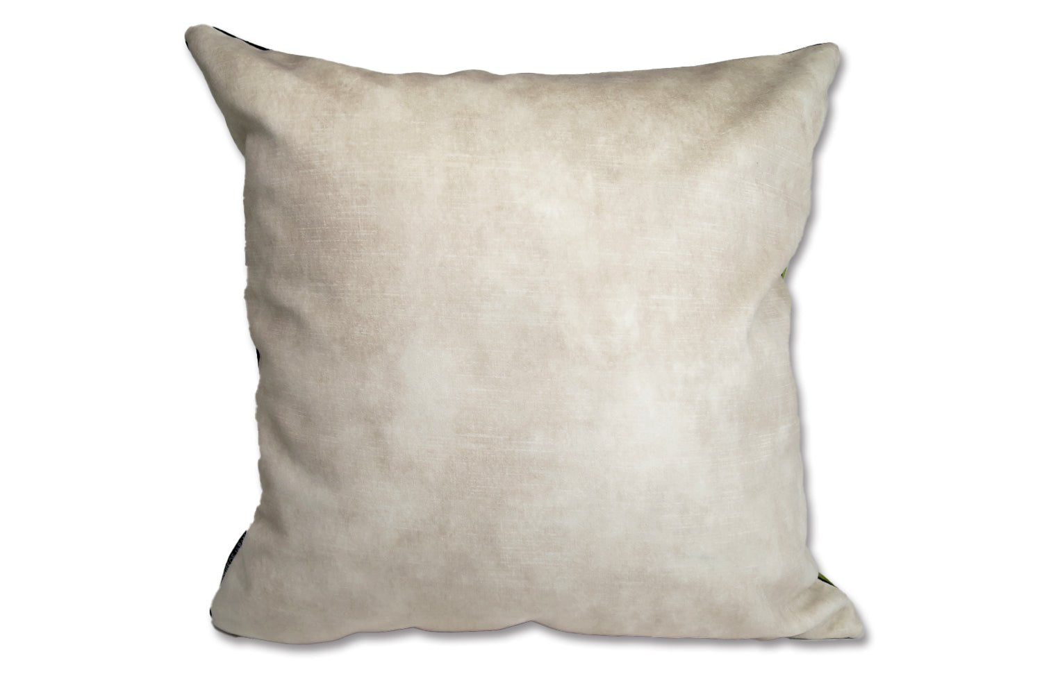 The CASAMANCE カサマンス ニット・ベルベット ツートンクッションカバー (セージ＆アイボリー) 45×45cm - HOUSE OF JAPAN Shop