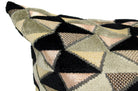 The CHARLOTTE シャルロット フランス製 ジャガードベルベット クッションカバー (Beige/Noir) 50×50cm - HOUSE OF JAPAN Shop