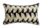 The CHARLOTTE シャルロット フランス製 ジャガードベルベット クッション (Beig/Noir) 50×30cm 中材付 - HOUSE OF JAPAN Shop