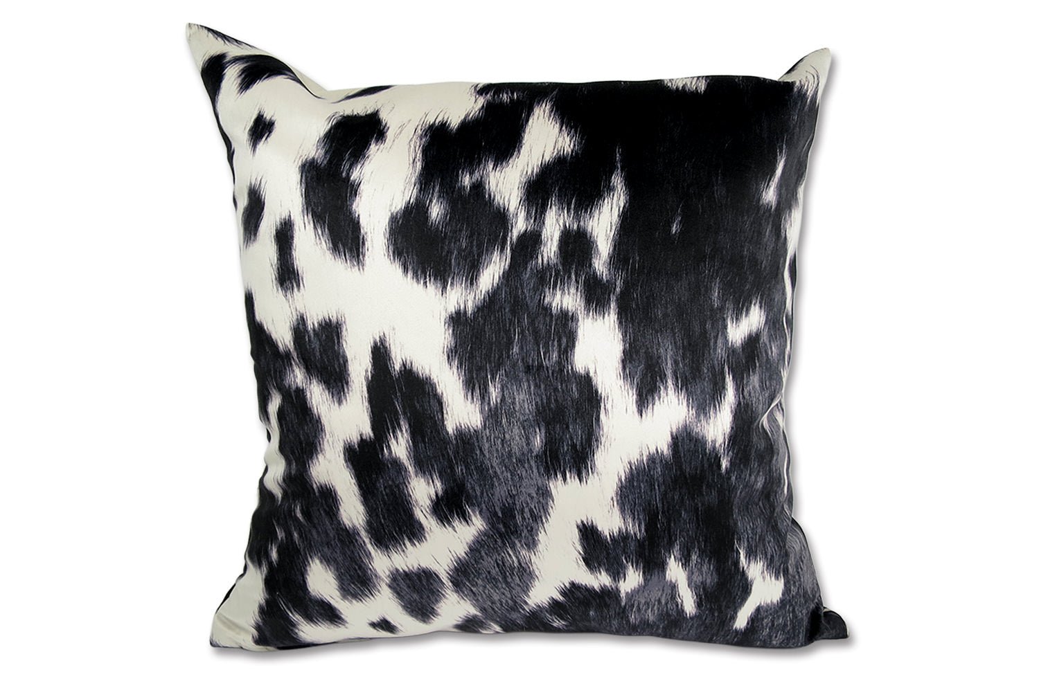 The Cow スペイン製起毛スエードタッチ 牛柄クッションカバー ブラック 45×45cm - HOUSE OF JAPAN Shop