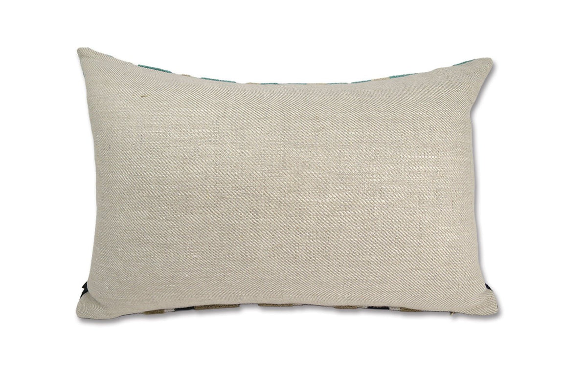 The Django ジャンゴ フランス製生地 ジャガード ベルベット クッション（マリーンミックス）45×30cm 中材付 - HOUSE OF JAPAN Shop