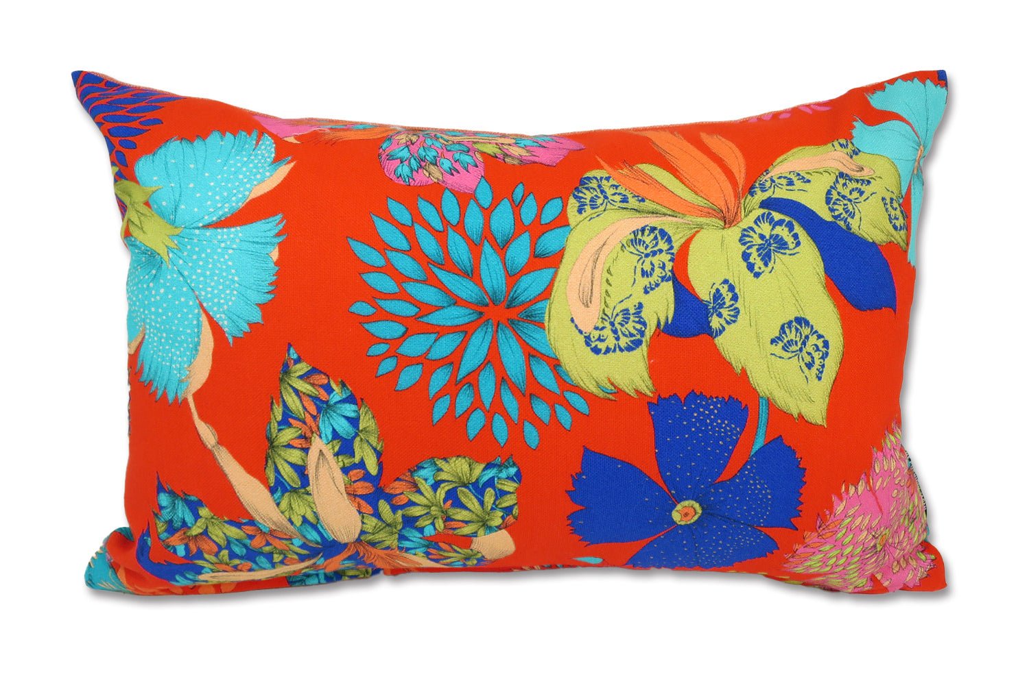 The French cotton コットン100% French＆Italian キモノフラワー クッション 45×30cm 中材付 - HOUSE OF JAPAN Shop