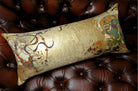 The Fujin Raijin 風神雷神図 西陣織 横長クッション 72×32cm 中材付 - HOUSE OF JAPAN Shop