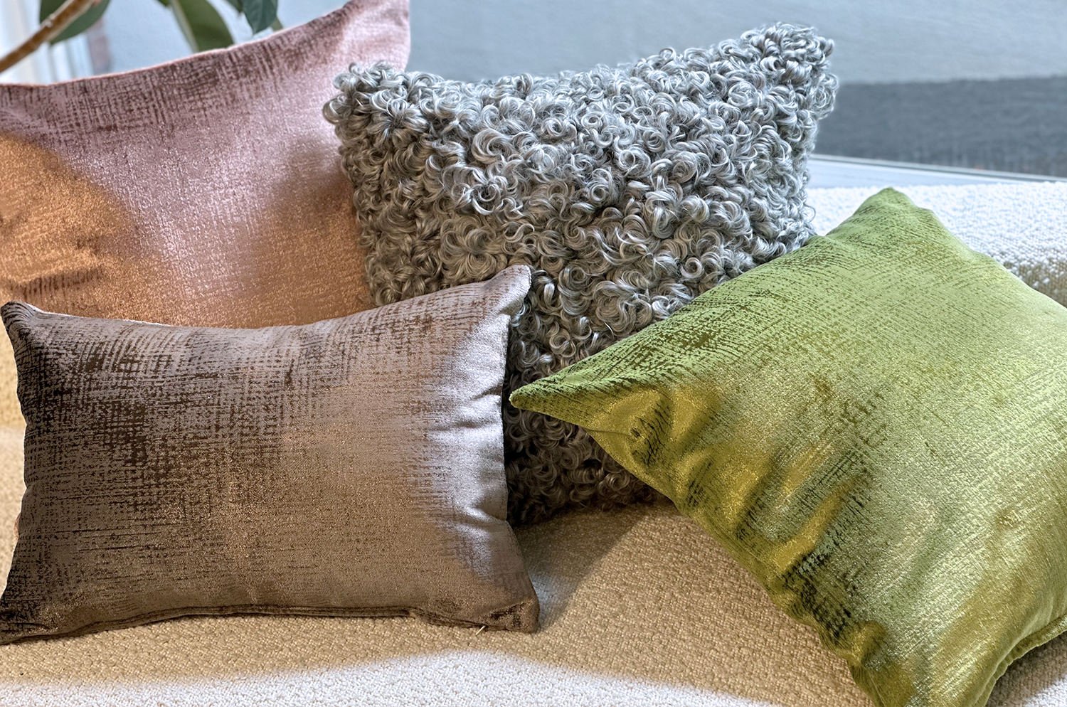 The Gotland Sheep ゴットランドシープクッションカバー (ホワイトグレー) 40×40cm - HOUSE OF JAPAN Shop