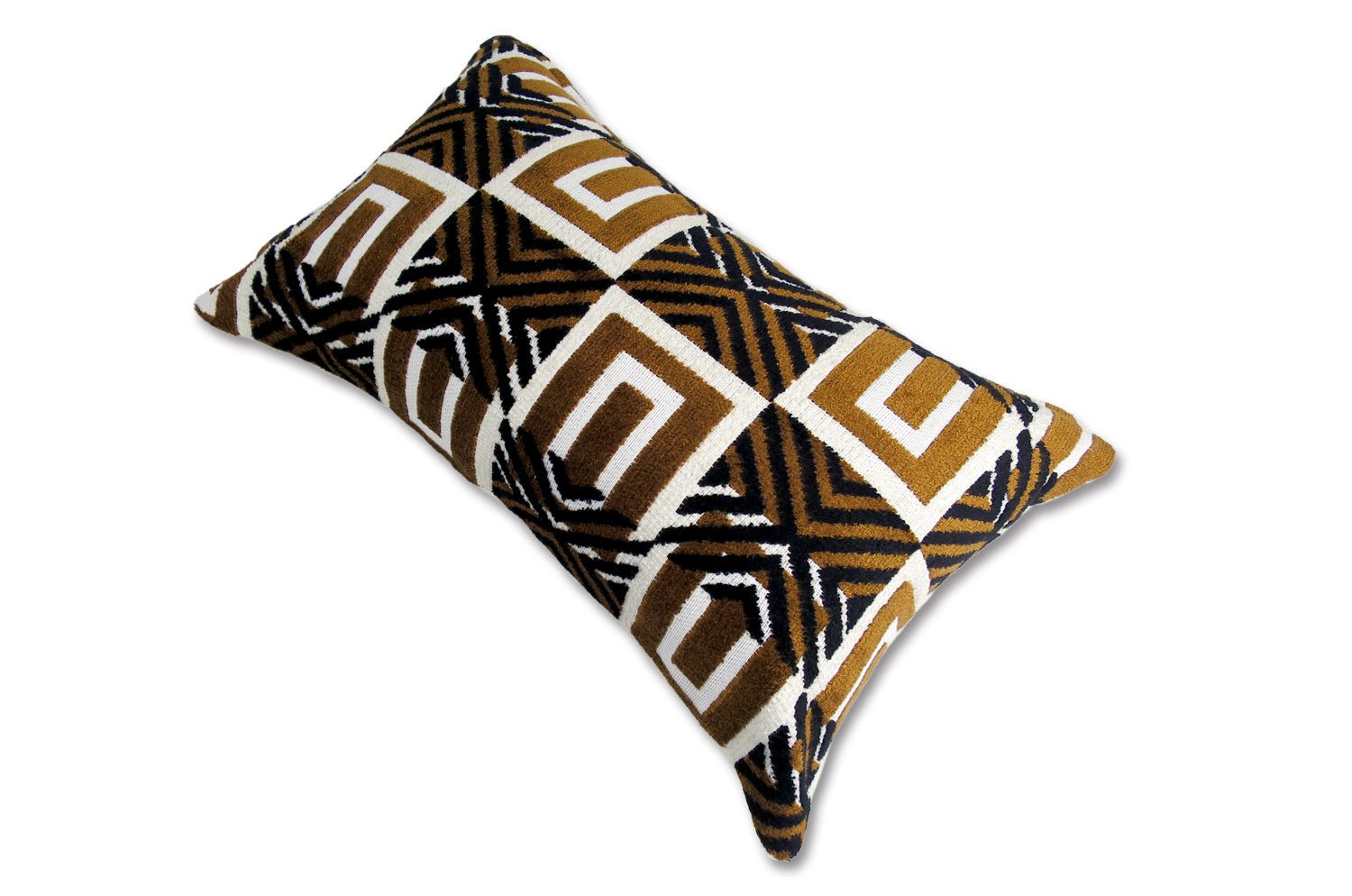 The Kenya ケニア ジャガードベルベット×ブークレ クッション 50×30cm 中材付 - HOUSE OF JAPAN Shop