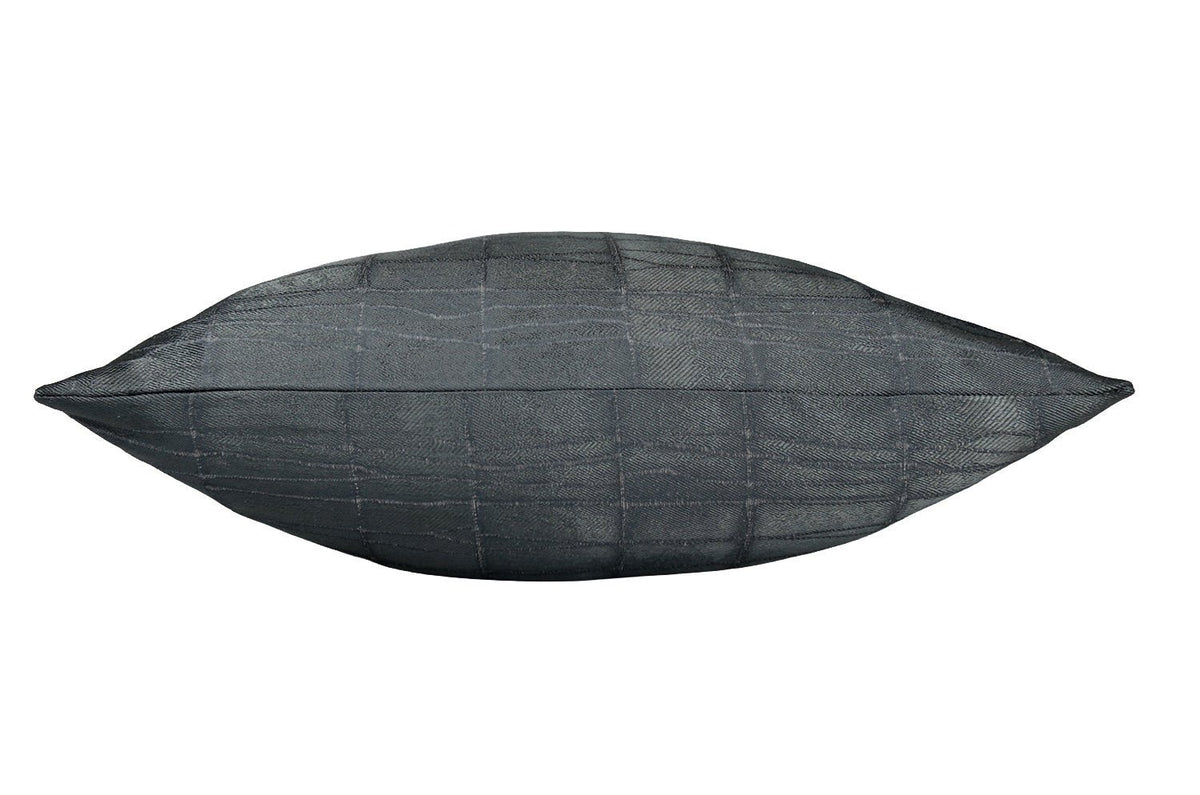 The LISBON SMOKED GREY アルマーニカーザ リスボン ジャカードクッションカバー(スモーククローム) 45×45cm - HOUSE OF JAPAN Shop