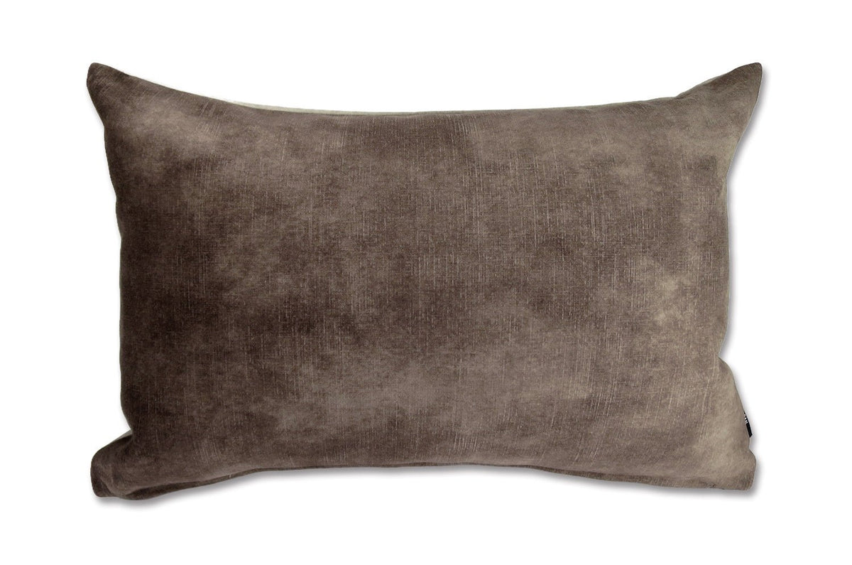 The Lovely TwoTone ラブリーツートーン プリントベルベット クッション espresso×marble 45×30cm 中材付 - HOUSE OF JAPAN Shop