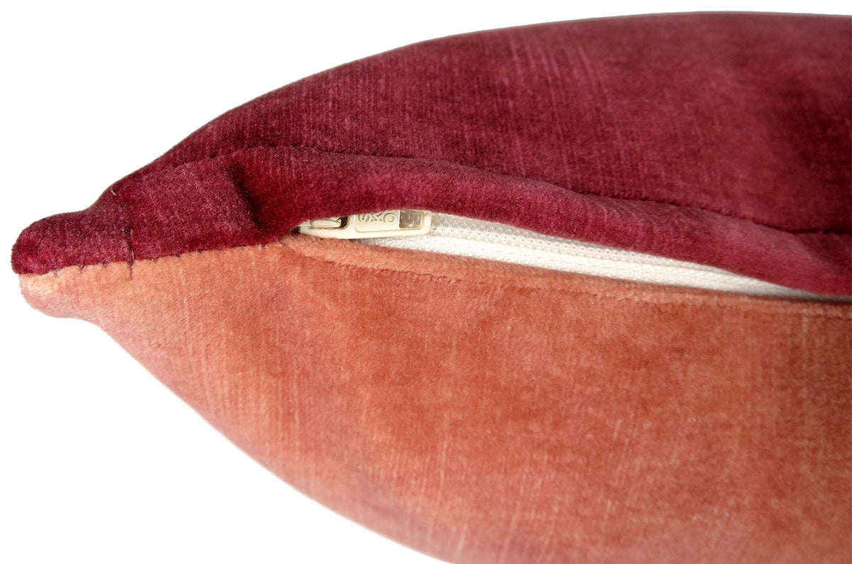 The Lovely TwoTone ラブリーツートーン プリントベルベット クッション madder×blossom 45×30cm 中材付 - HOUSE OF JAPAN Shop