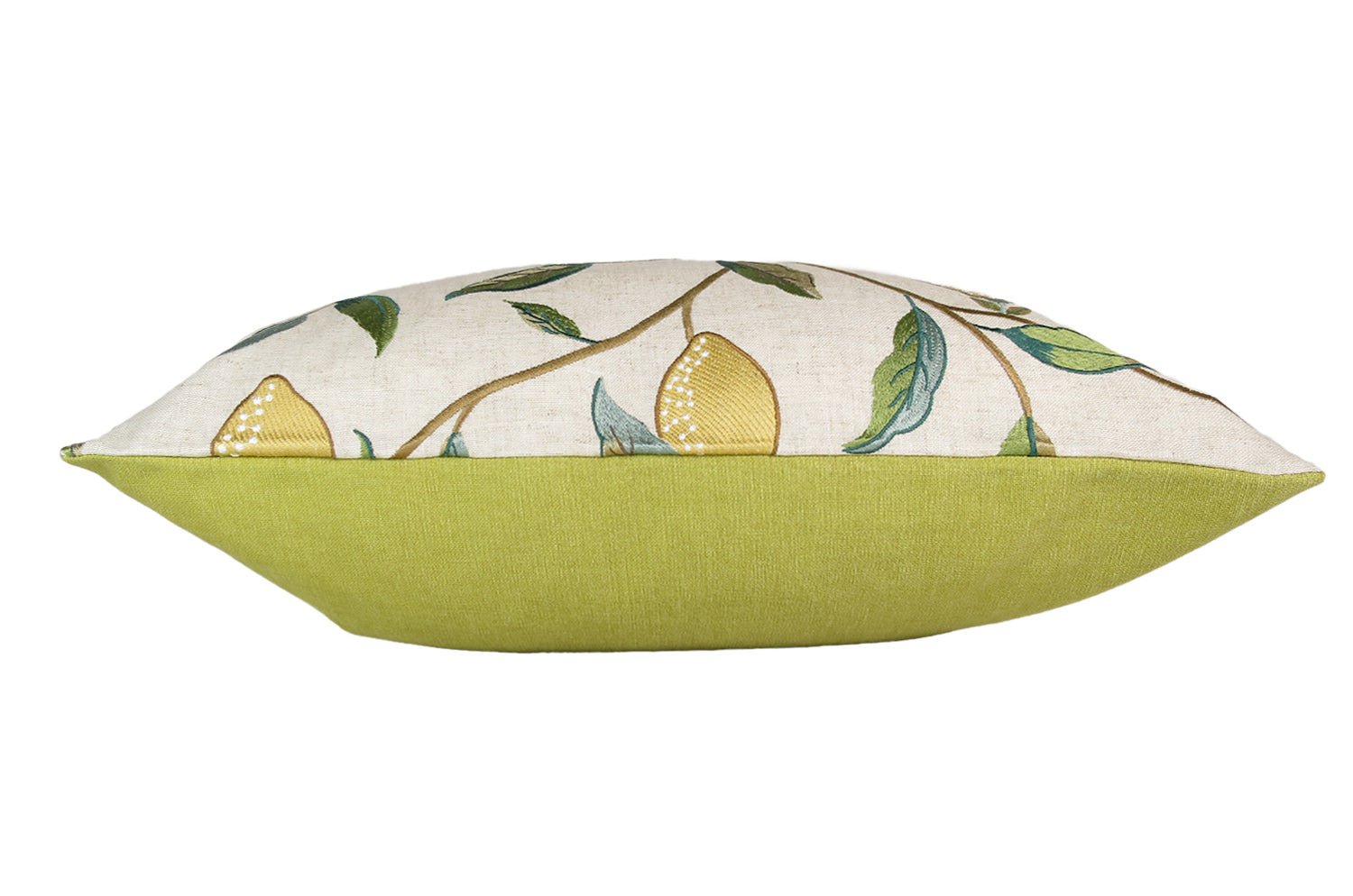 The MORRIS ウイリアムモリス レモンツリー 刺繍クッション(ライトグリーン) 50×35cm 中材付 - HOUSE OF JAPAN Shop