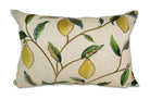 The MORRIS ウイリアムモリス レモンツリー 刺繍クッション(ブルーグリーン) 50×35cm 中材付 - HOUSE OF JAPAN Shop