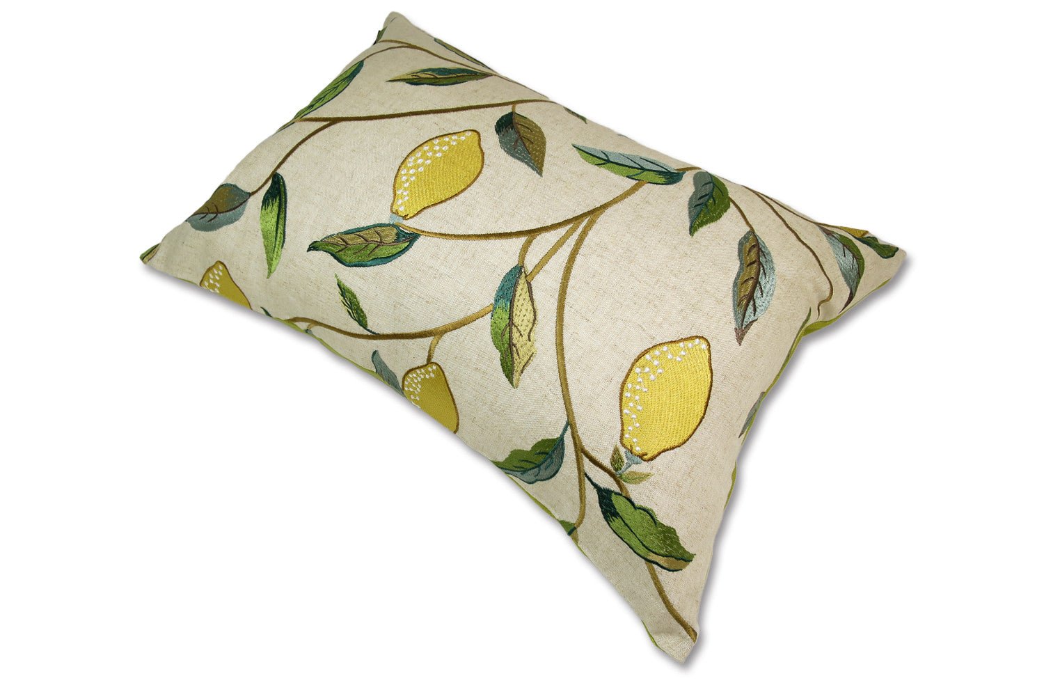 The MORRIS ウイリアムモリス レモンツリー 刺繍クッション(ライトグリーン) 50×35cm 中材付 - HOUSE OF JAPAN Shop