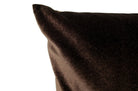 The NUAGE VELOURS ニュアージュ ベルベット クッションカバー Brun foncé(ブランフォンセ)焦茶色 45×45cm - HOUSE OF JAPAN Shop