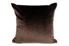 The NUAGE VELOURS ニュアージュ ベルベット クッションカバー Brun foncé(ブランフォンセ)焦茶色 45×45cm - HOUSE OF JAPAN Shop