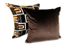 The NUAGE VELOURS ニュアージュ ベルベット クッションカバー Brun foncé(ブランフォンセ)焦茶色 45×45cm - HOUSE OF JAPAN Shop