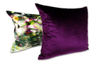 The NUAGE VELOURS ニュアージュ ベルベット クッションカバー Lie de vin(リドゥヴァン)深赤紫 45×45cm - HOUSE OF JAPAN Shop