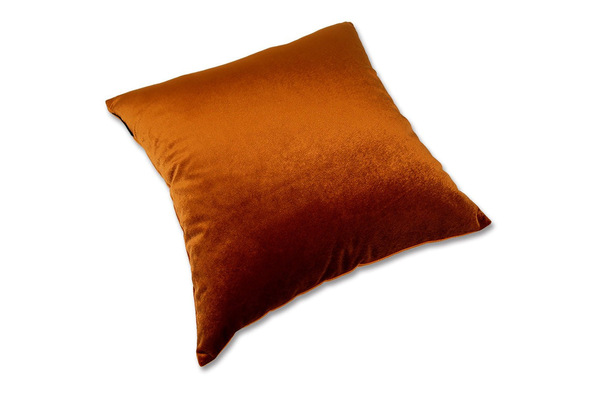 The NUAGE VELOURS ニュアージュ ベルベット クッションカバー Rouille(ルイユ)朱茶色 45×45cm - HOUSE OF JAPAN Shop