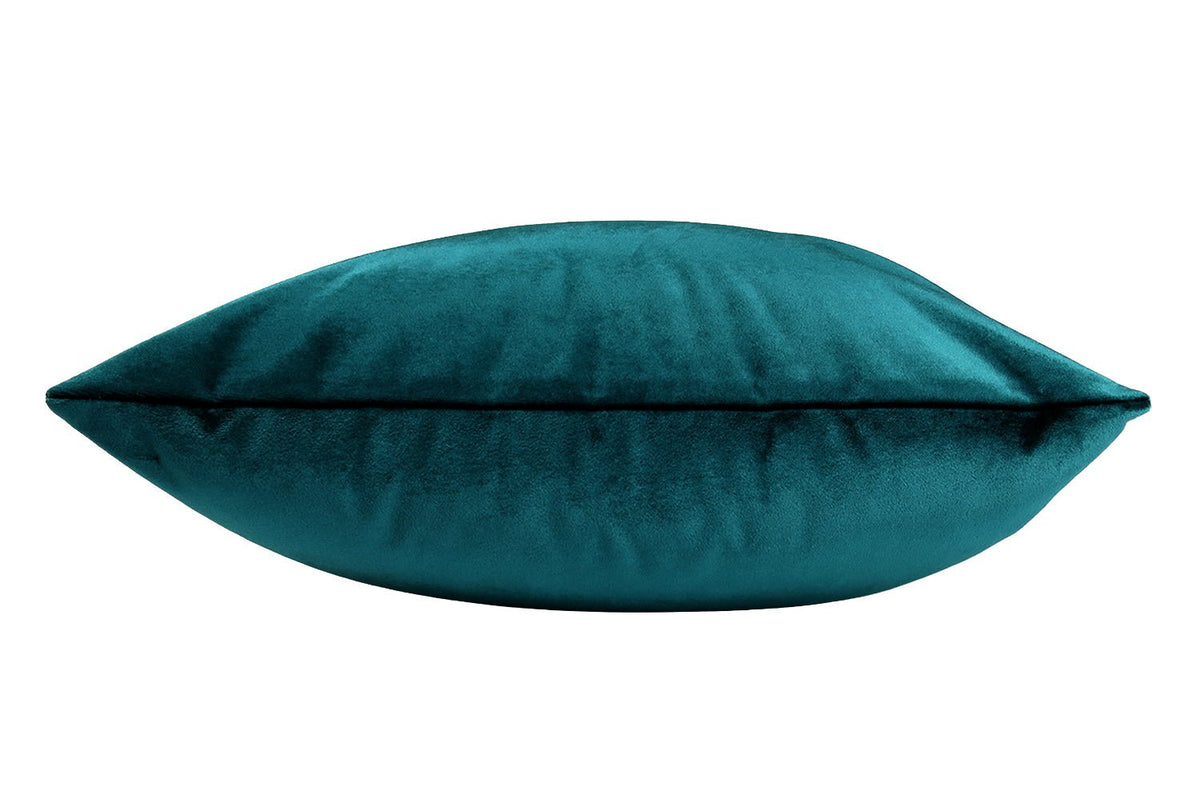 The NUAGE VELOURS ニュアージュ ベルベット クッションカバー Vert pao(ヴェール・パオン)孔雀色 45×45cm - HOUSE OF JAPAN Shop