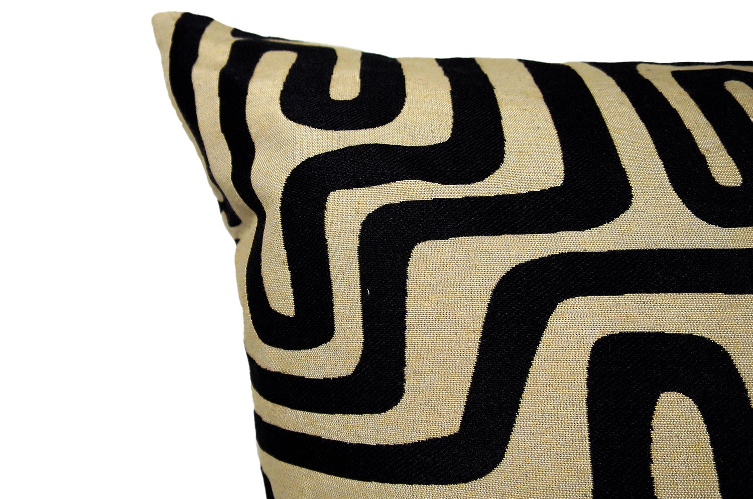 The Organic Maze 迷路柄 スタイルジャガード クッション 45×30cm 中材付 - HOUSE OF JAPAN Shop