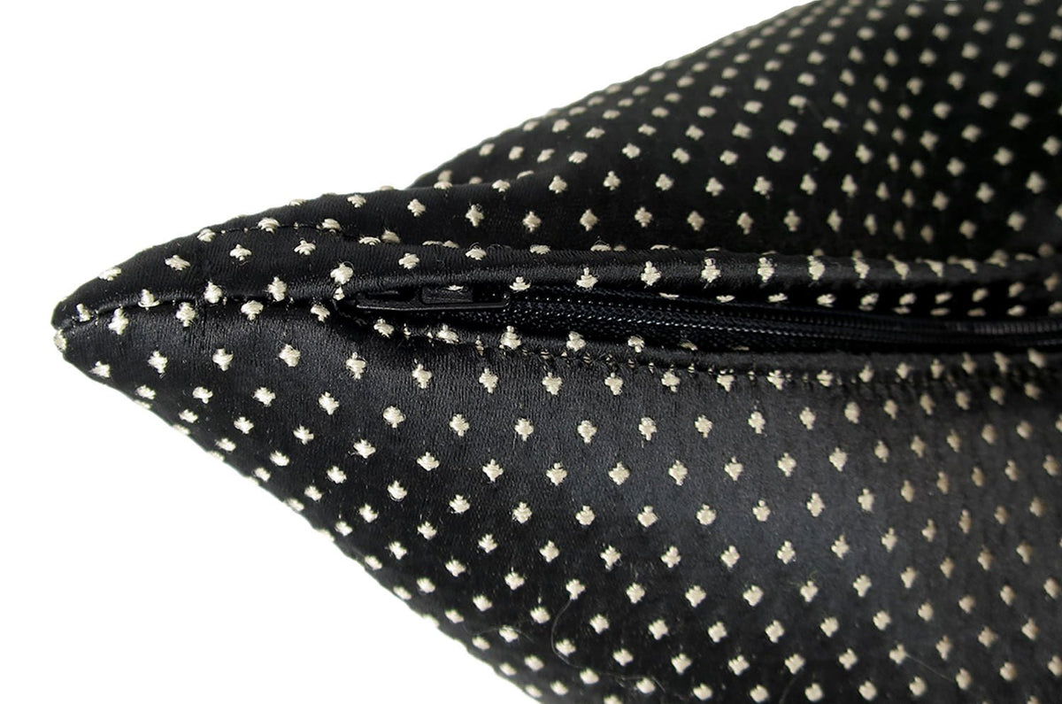 The Pearl Dot パールドット クッション Noir(ノアール) 45×30cm 中材付 - HOUSE OF JAPAN Shop