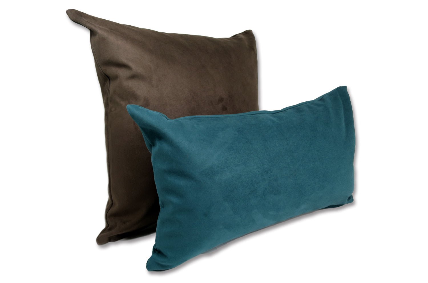The Pet Luxe Suede ペットと暮らす 洗える高級スエード調クッションカバー(ダークブラウン) 50×50cm - HOUSE OF JAPAN Shop