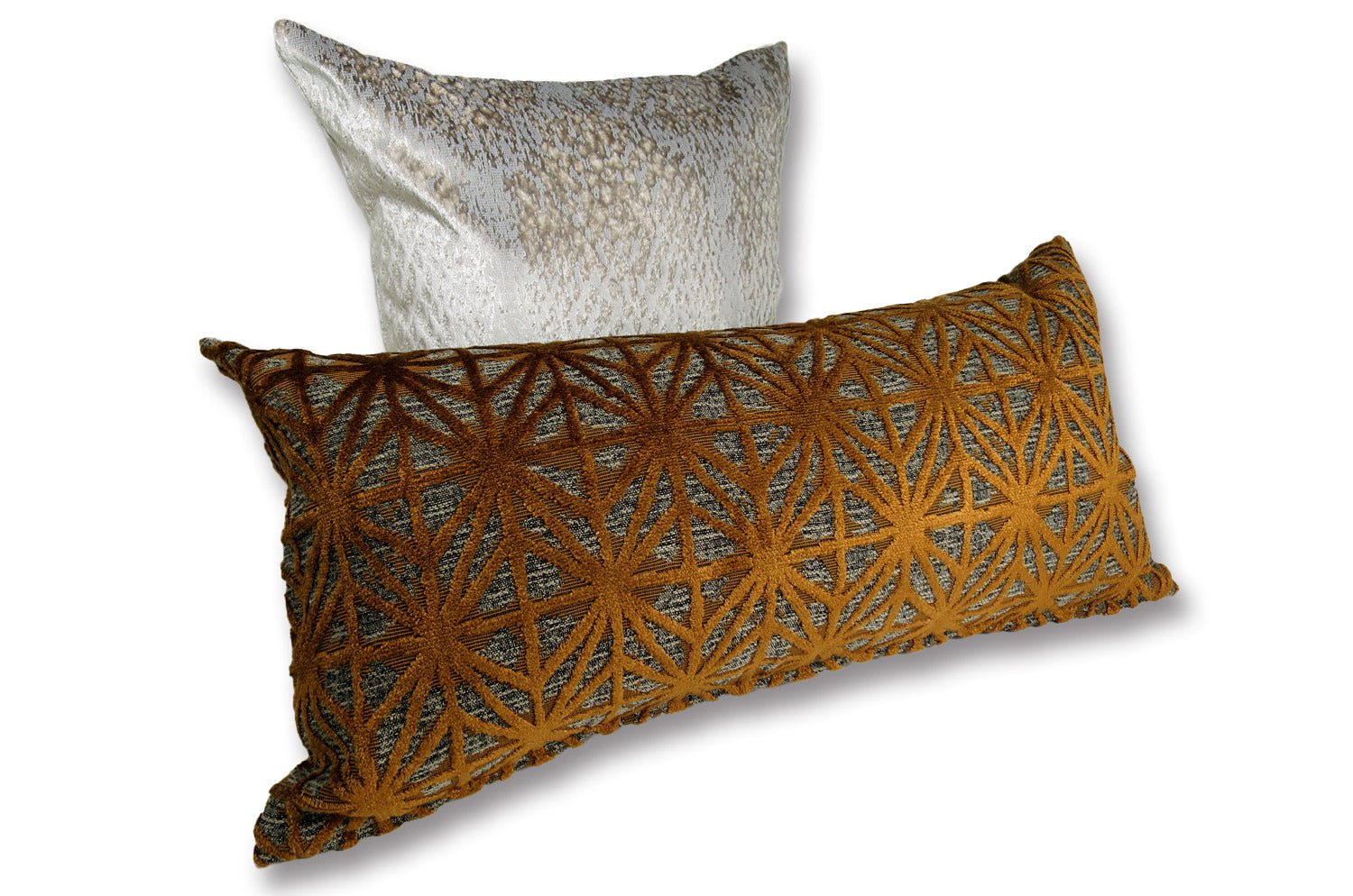 The Pharaon ファラオン ジャガードベルベット クッション (BRONZE) 65×32cm 中材付 - HOUSE OF JAPAN Shop