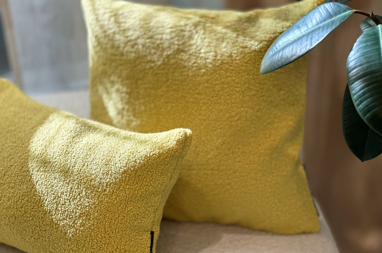 The Puff パフ クッション (レモン）45×30cm 中材付 - HOUSE OF JAPAN Shop