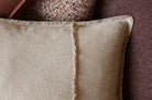 The Pure Fringe 自然素材フリンジ付きクッションカバー リネン&コットン (Natural) 50×50cm - HOUSE OF JAPAN Shop