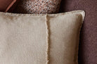 The Pure Fringe 自然素材フリンジ付きクッション リネン&コットン (Natural) 60×40cm 中材付 - HOUSE OF JAPAN Shop