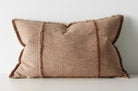 The Pure Fringe 自然素材フリンジ付きクッション リネン&コットン (Rusty) 60×40cm 中材付 - HOUSE OF JAPAN Shop