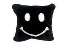 The SMILE 『ニコフェイス®』 スマイル ムートン クッション (ブラック) 35×35cm 中材付 - HOUSE OF JAPAN Shop