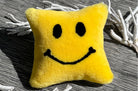 The SMILE 『ニコフェイス®』 スマイル ムートン クッション (イエロー) 35×35cm 中材付 - HOUSE OF JAPAN Shop